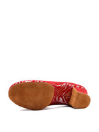 Red Highlights Modern Ballroom Practice Shoes