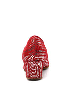 Red Highlights Modern Ballroom Practice Shoes