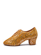 Orange Highlights Modern Ballroom Practice Shoes