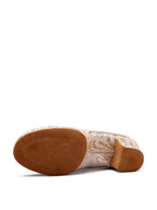 Beige Highlights Modern Ballroom Practice Shoes