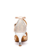 Apricot Rhinestone Latin Tango shoes