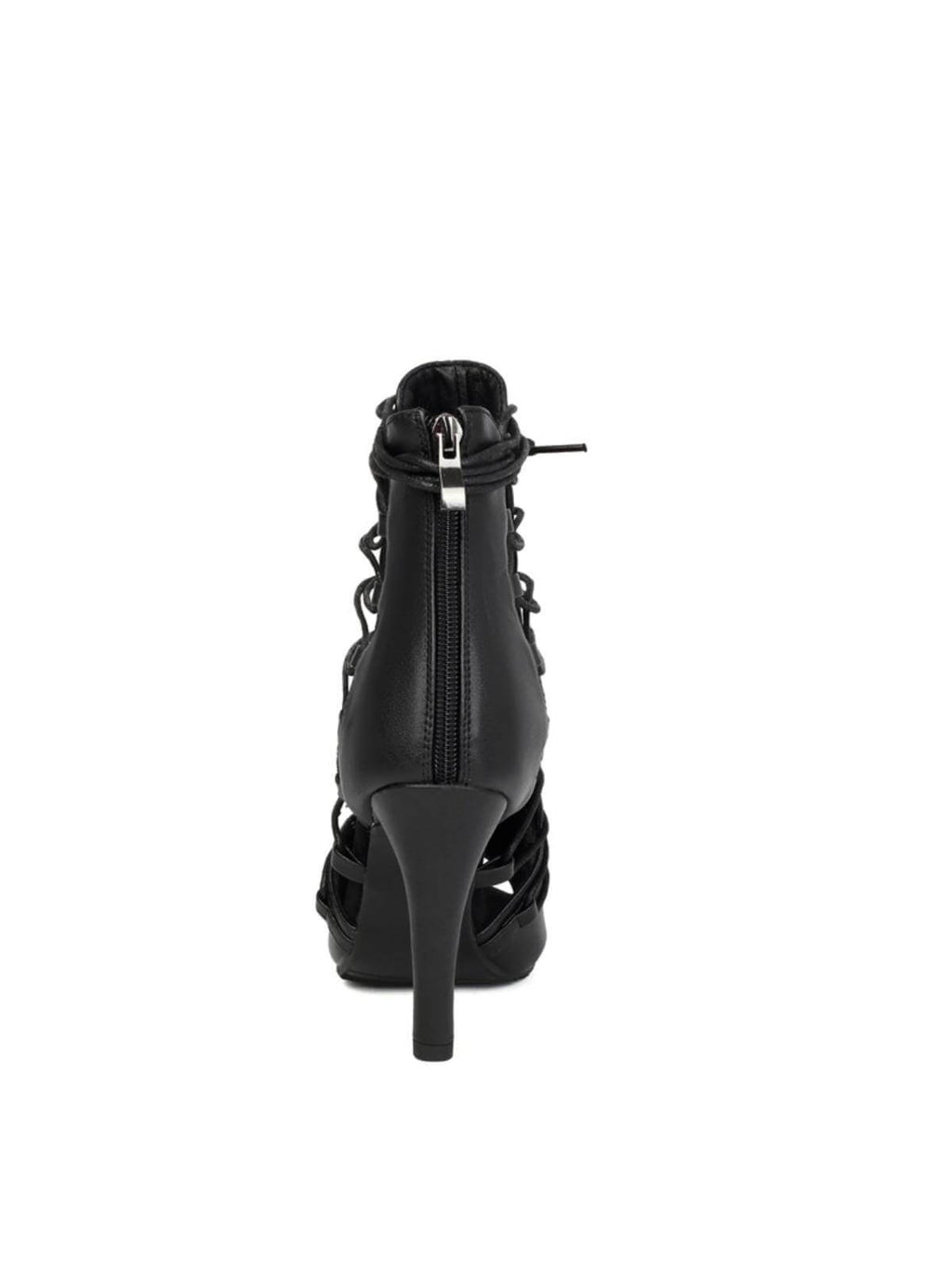 Black Jazz Dance Heels Ankle Strap Boots