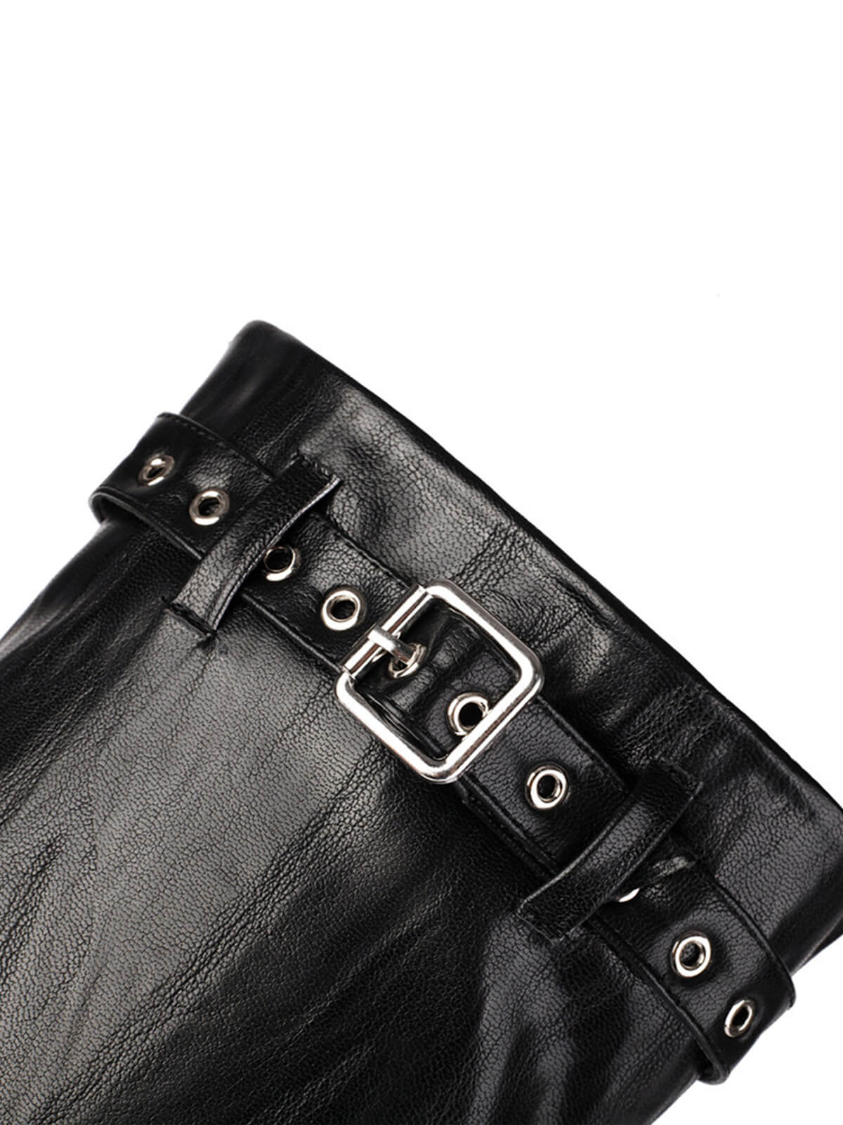 Black Matte Pointed-Toe Knee-High Boots