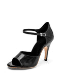 Black Patent Leather Tango Stiletto High Heels