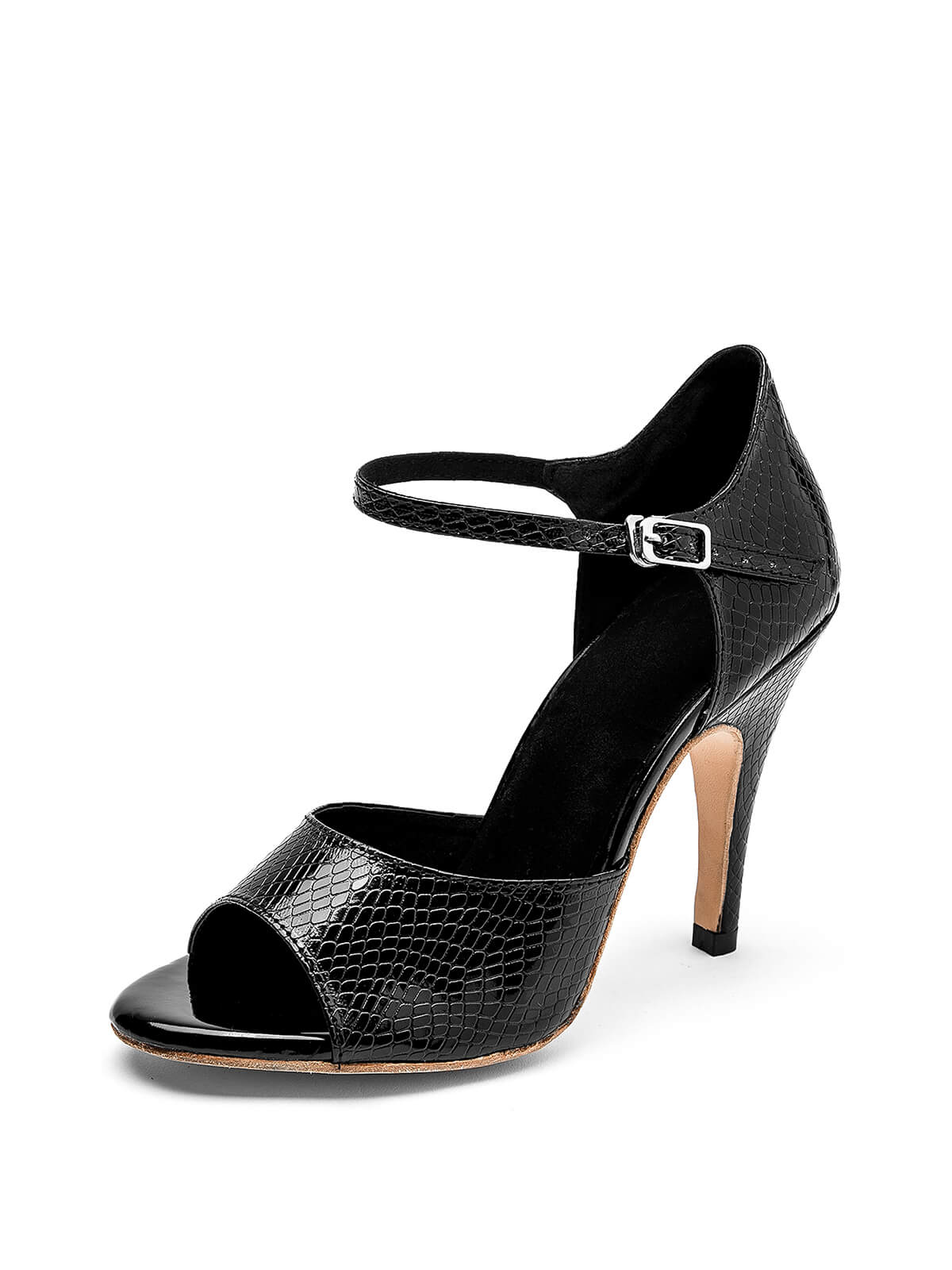 Black Patent Leather Tango Stiletto High Heels