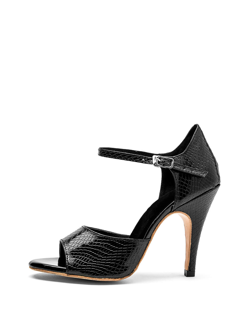 Black Patent Leather Tango Stiletto High Heels