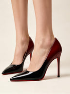 Décolleté con tacco e apertura laterale color argento scarpe da ballo