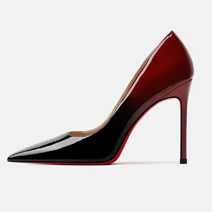 Décolleté con tacco e apertura laterale color argento scarpe da ballo