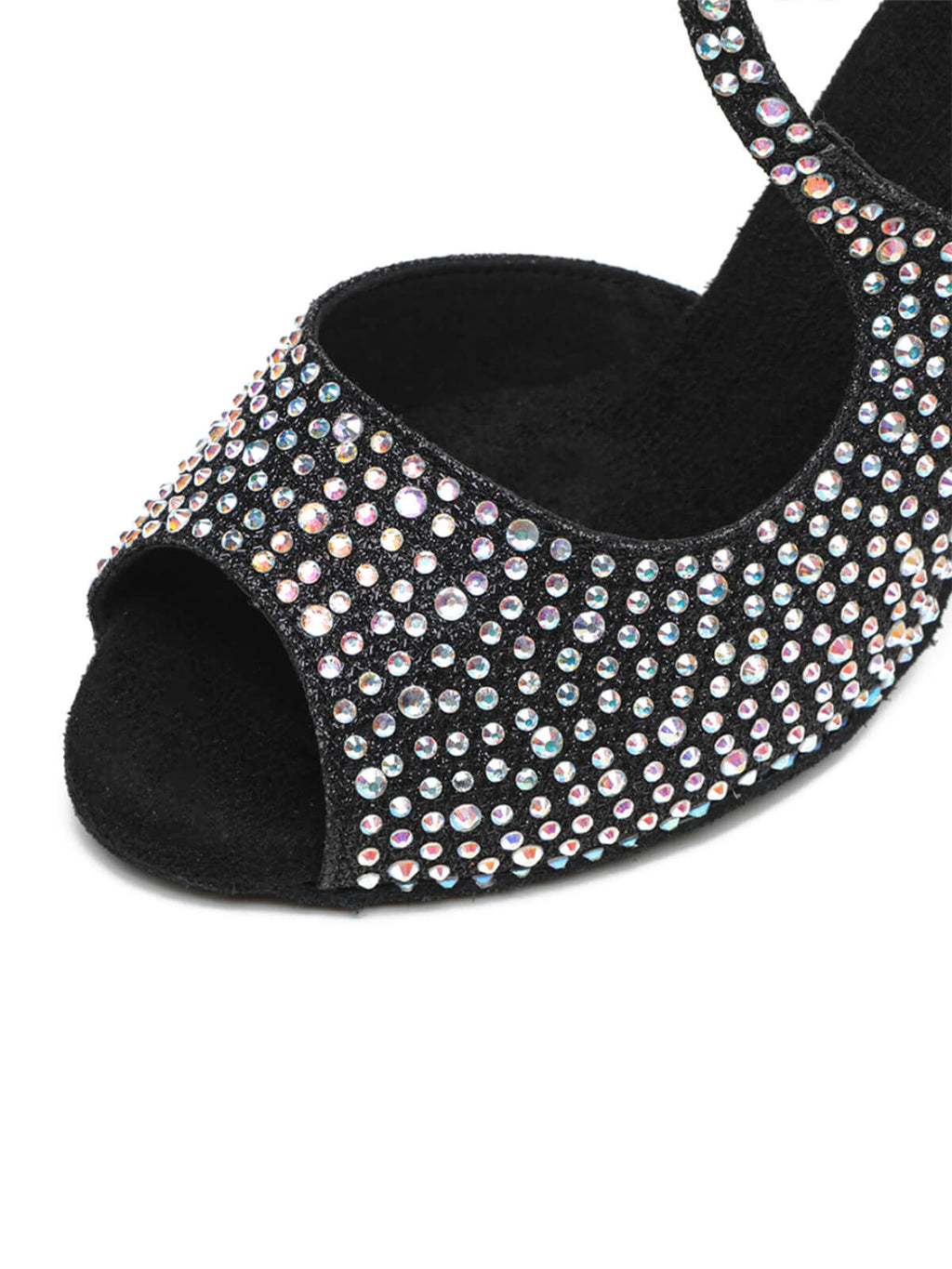 Black Rhinestone Latin Ballroom Dance Shoes