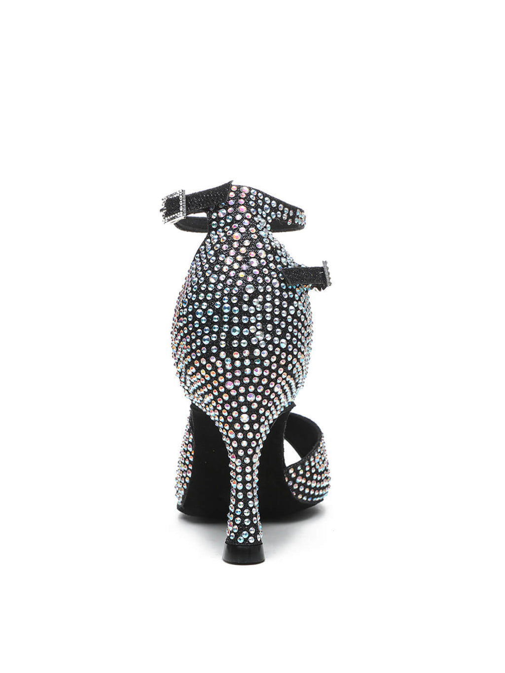Black Rhinestone Latin Ballroom Dance Shoes