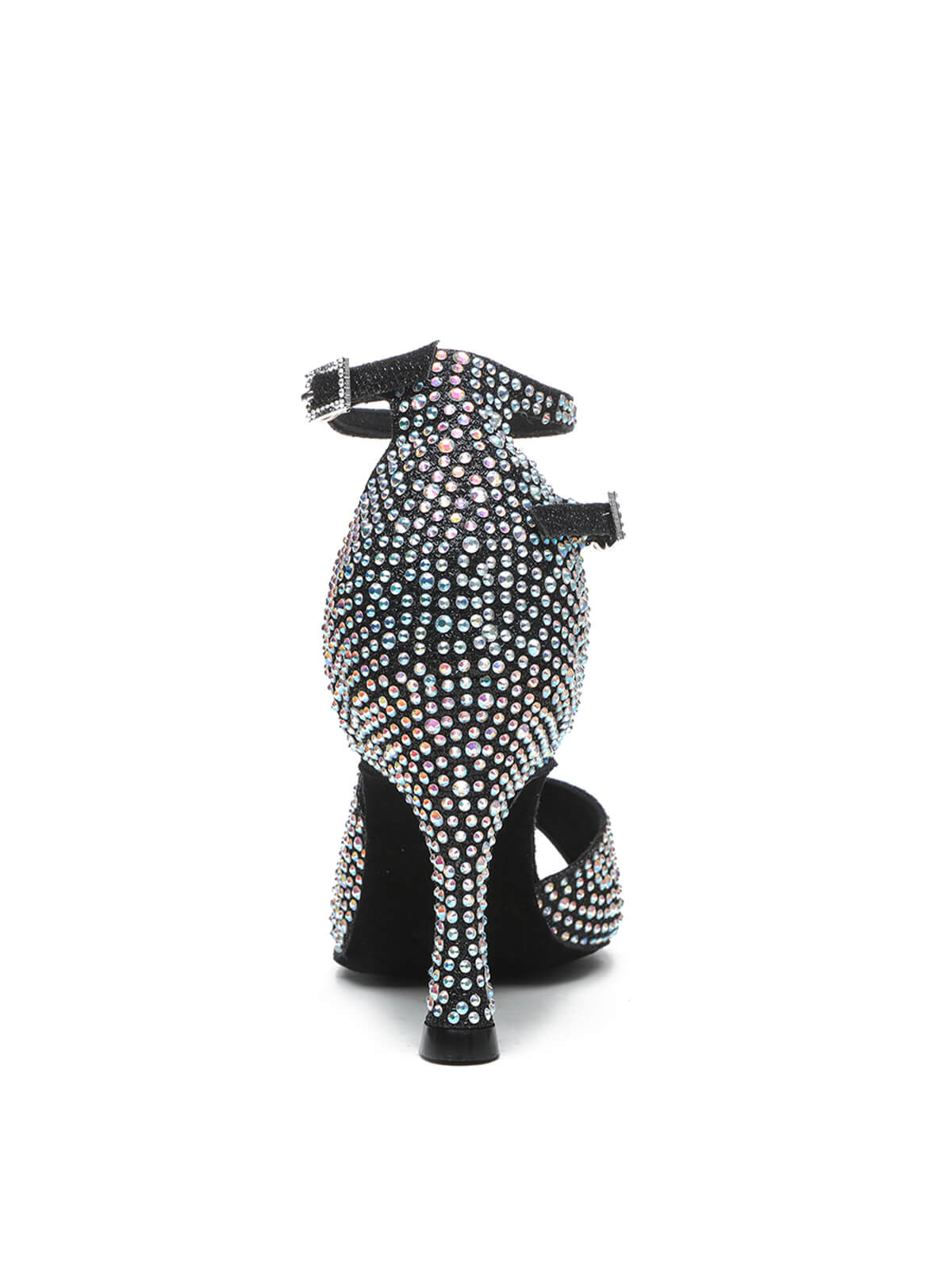 Black Rhinestone Latin Ballroom Dance Shoes
