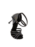 Black Rhinestone Latin Tango shoes