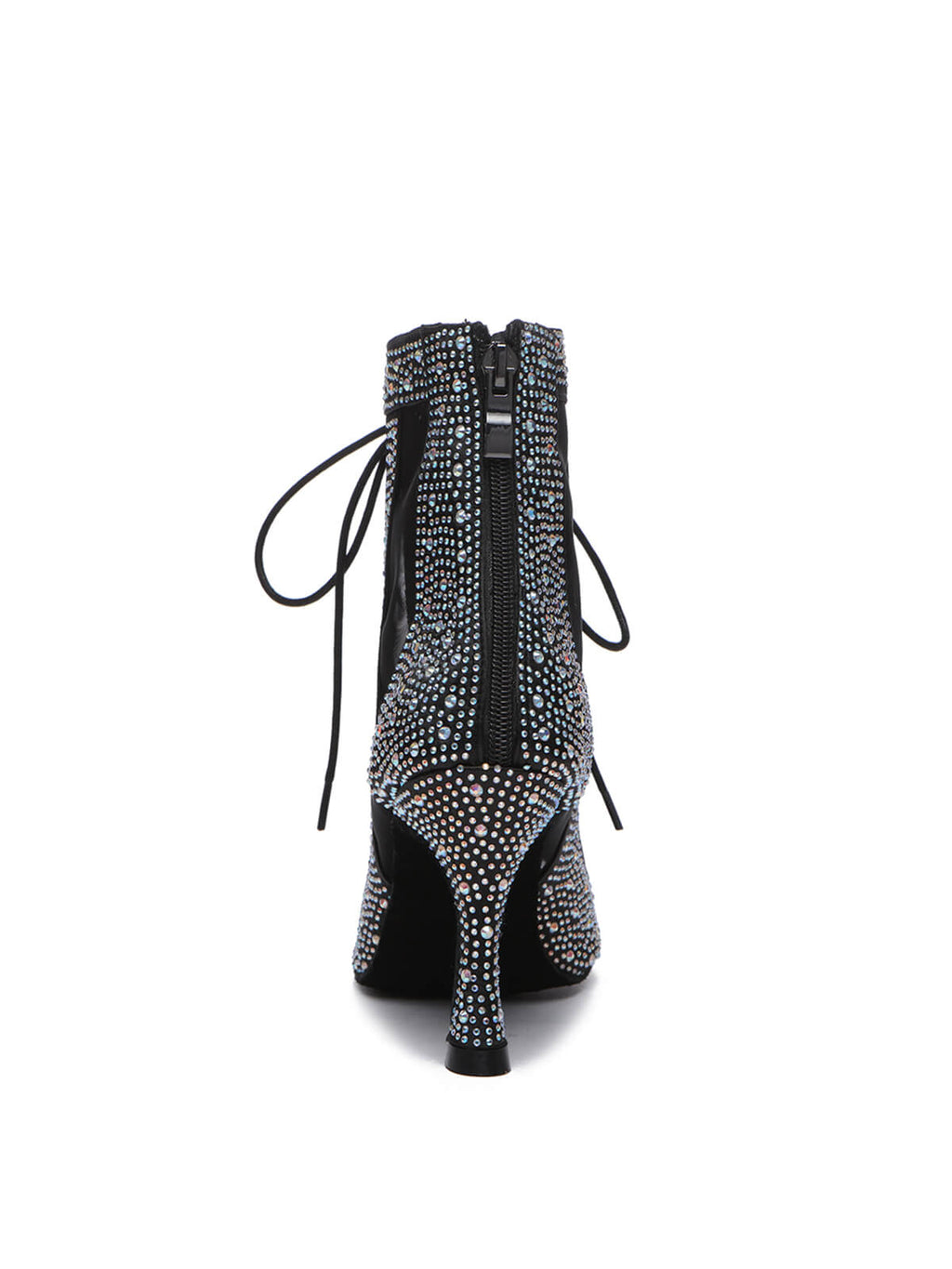 Black Shiny  Rhinestone Heels Dance Shoes