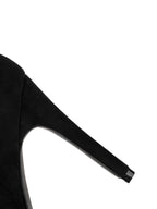 Black Side Buckles Over-the-knee Boots
