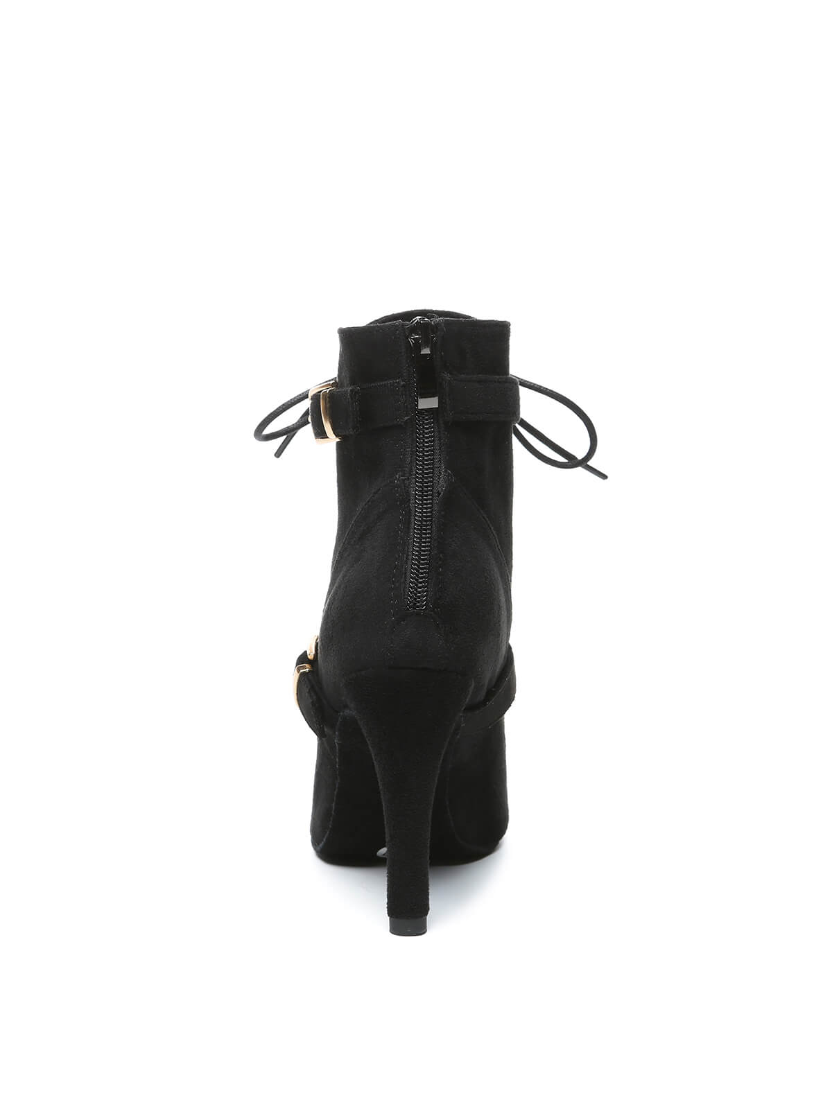 Black Suede Lace-Up Dance Boots