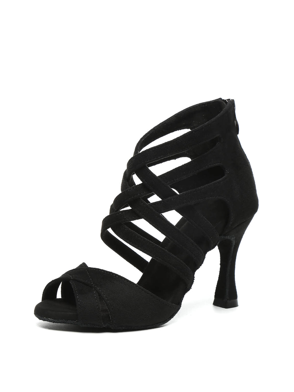 Black Suede Upper Dance Boots