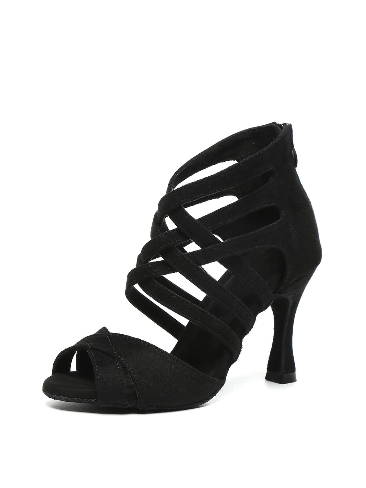 Black Suede Upper Dance Boots