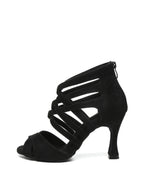 Black Suede Upper Dance Boots