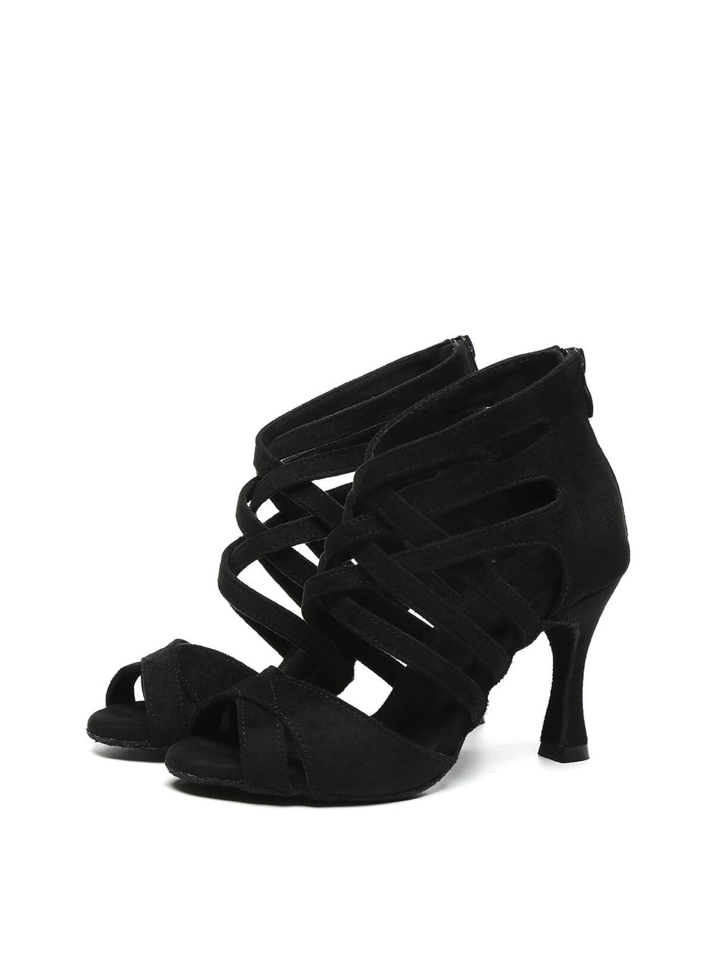 Black Suede Upper Dance Boots
