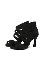 Black Suede Upper Dance Boots
