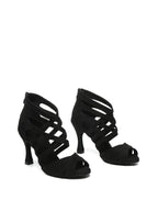 Black Suede Upper Dance Boots