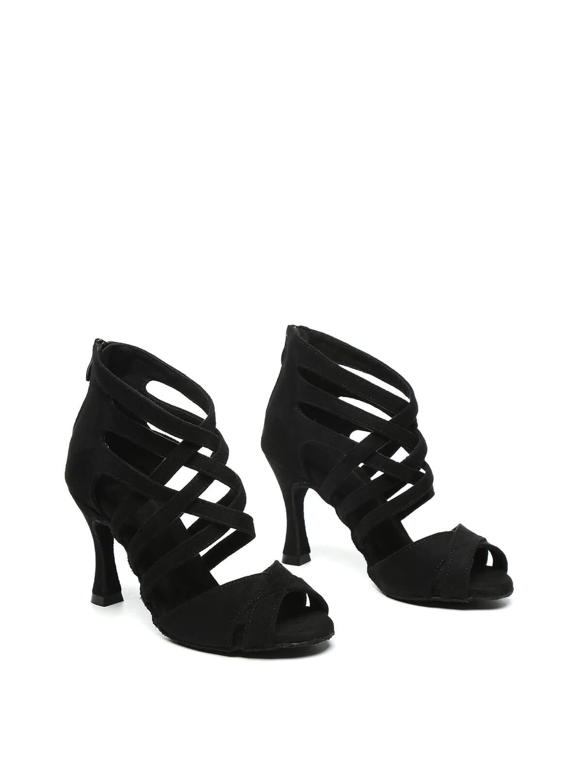 Black Suede Upper Dance Boots
