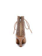 Bronze Shiny  Rhinestone Heels Dance Shoes