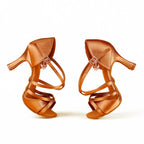 Bronze Silk Women's Latin Dancing Shoes