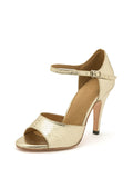 Gold Patent Leather Tango Stiletto High Heels