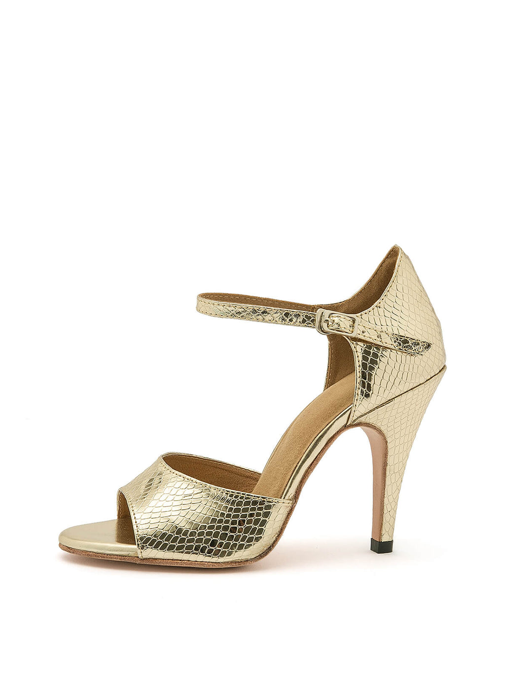 Gold Patent Leather Tango Stiletto High Heels