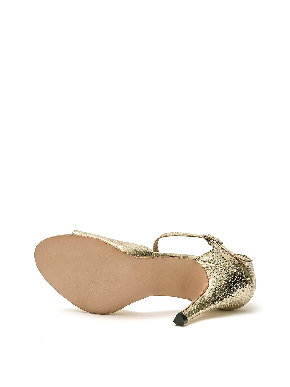 Gold Patent Leather Tango Stiletto High Heels