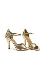 Gold Patent Leather Tango Stiletto High Heels