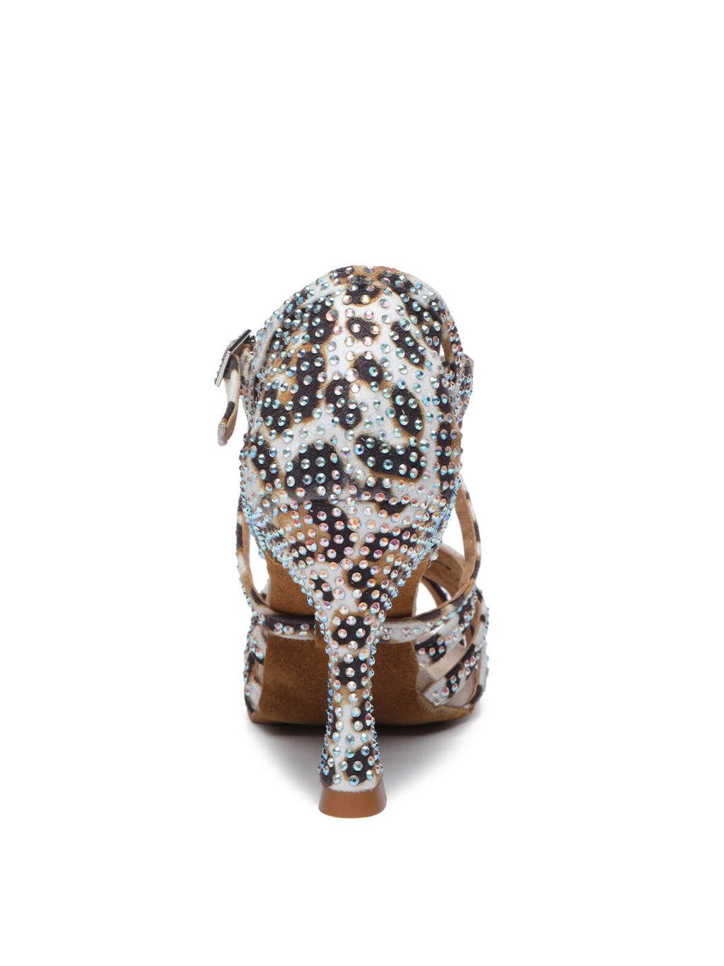 Leopard Rhinestone Latin Shoes