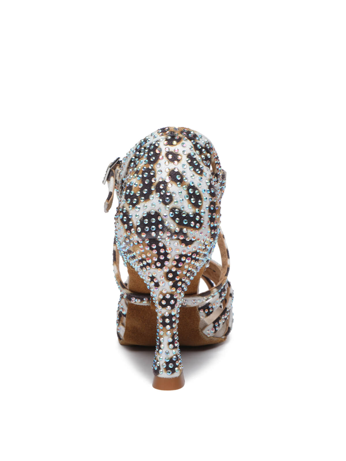 Leopard Rhinestone Latin Shoes