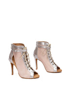 Light Pink Patent Leather Lace-up Dance Shoes