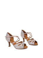 Pink Rhinestone Women's Latin Dance Shoes