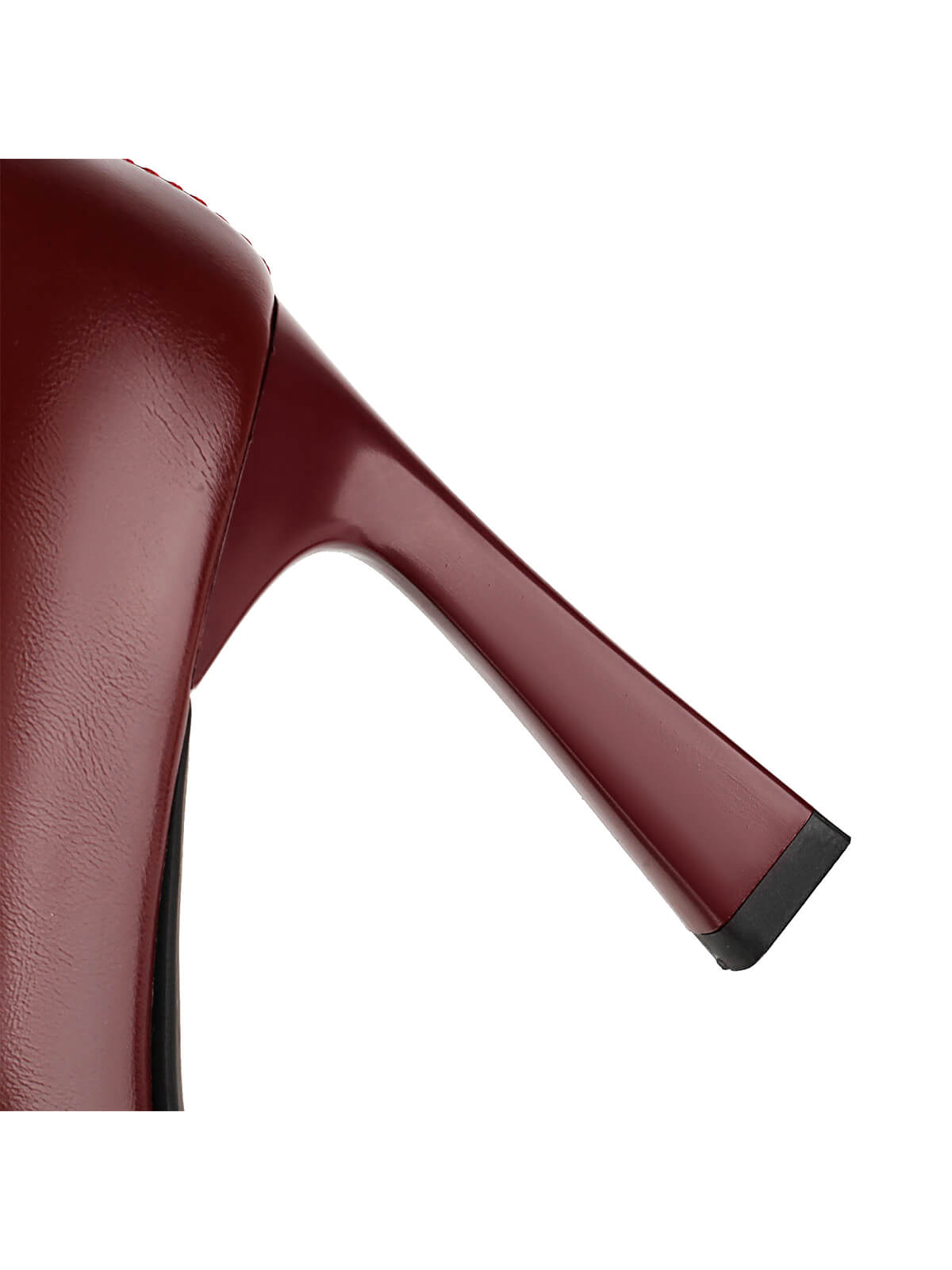 Red Closed-Toe Over-the-Knee Boots