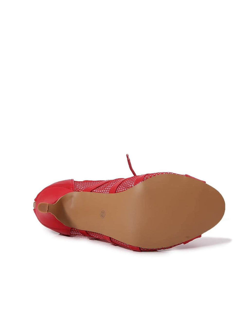 Red High Heel Latin Dance Boots