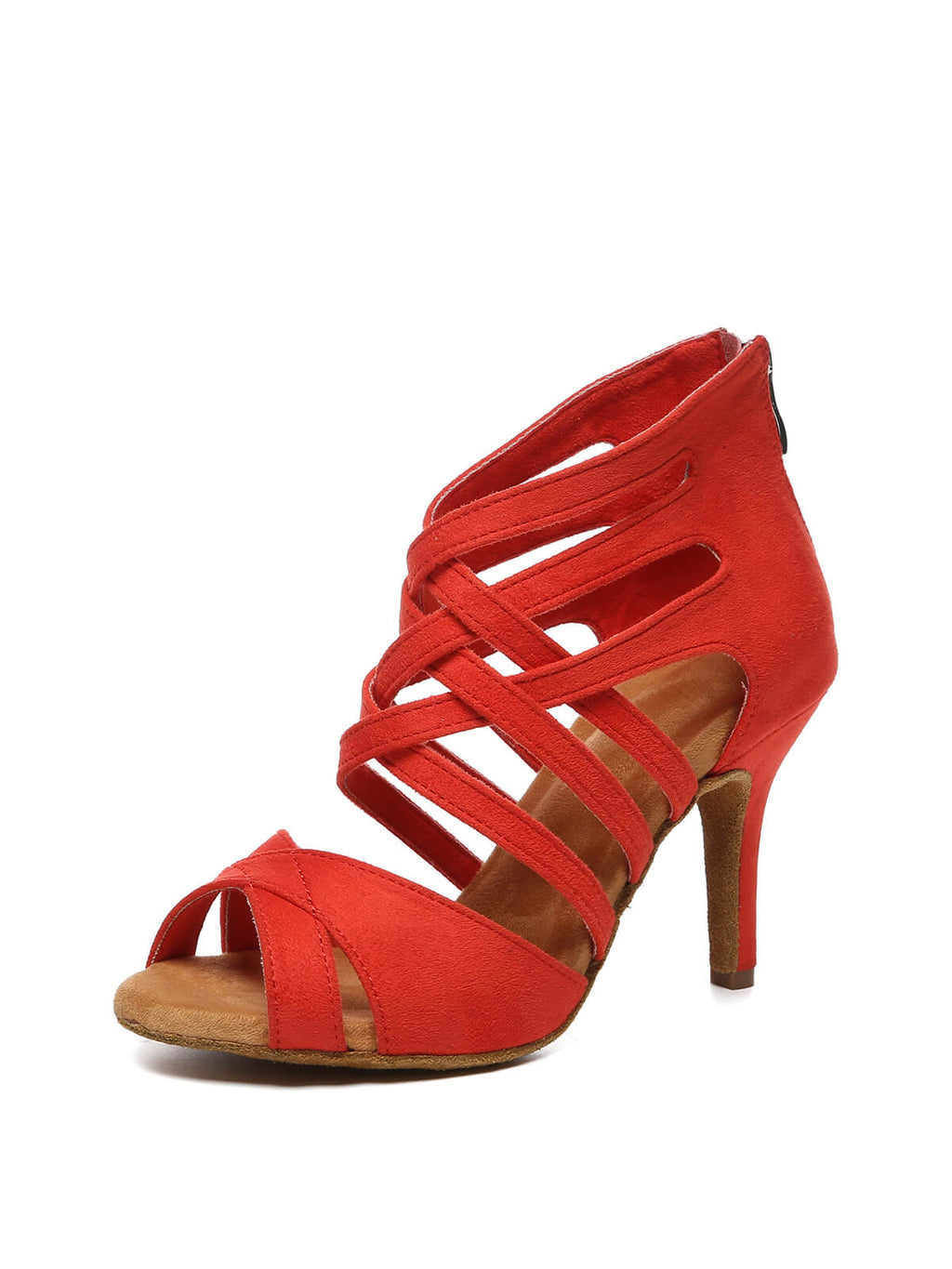 Red Suede Upper Dance Boots