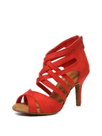 Red Suede Upper Dance Boots