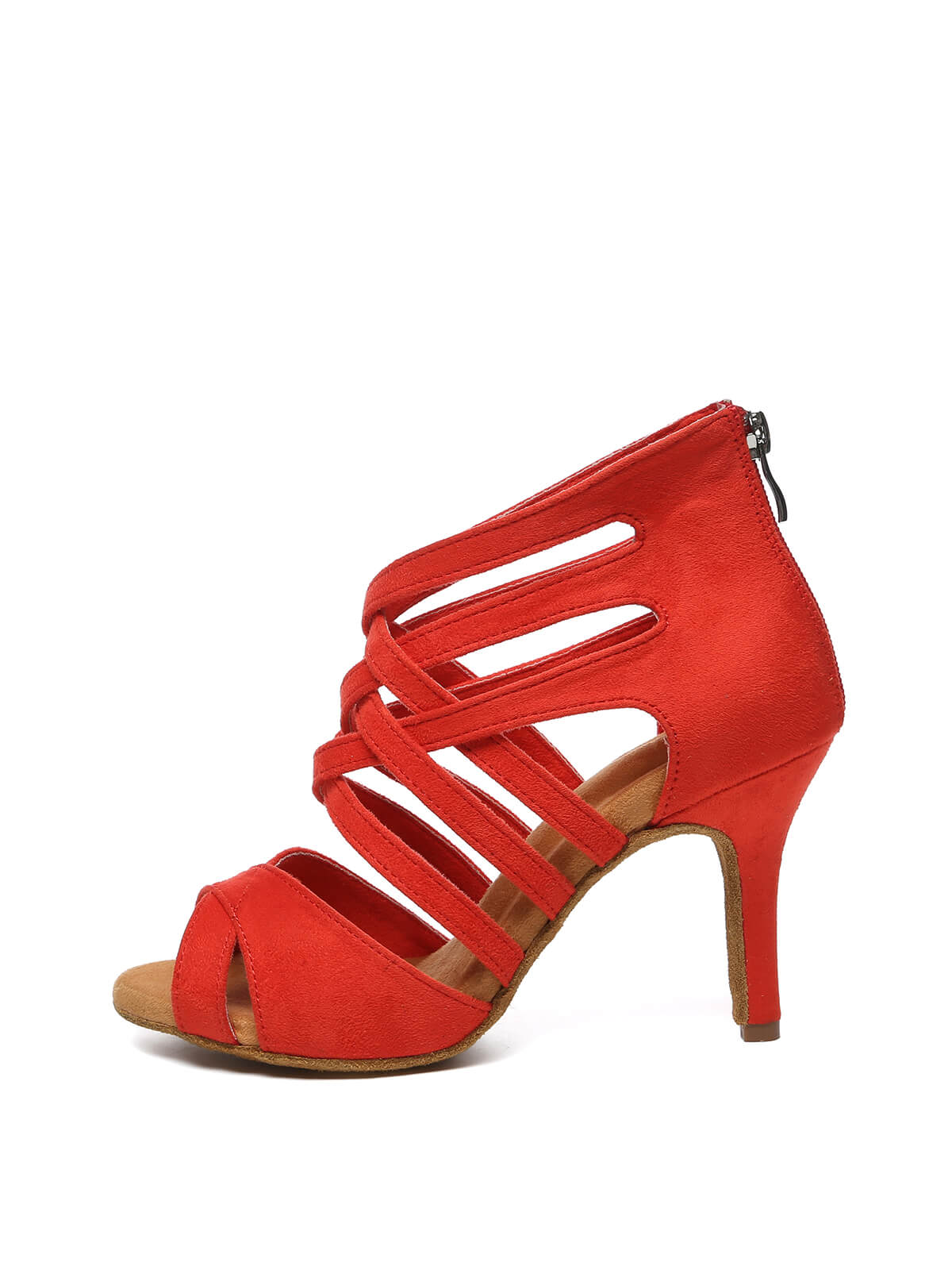 Red Suede Upper Dance Boots
