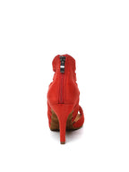 Red Suede Upper Dance Boots