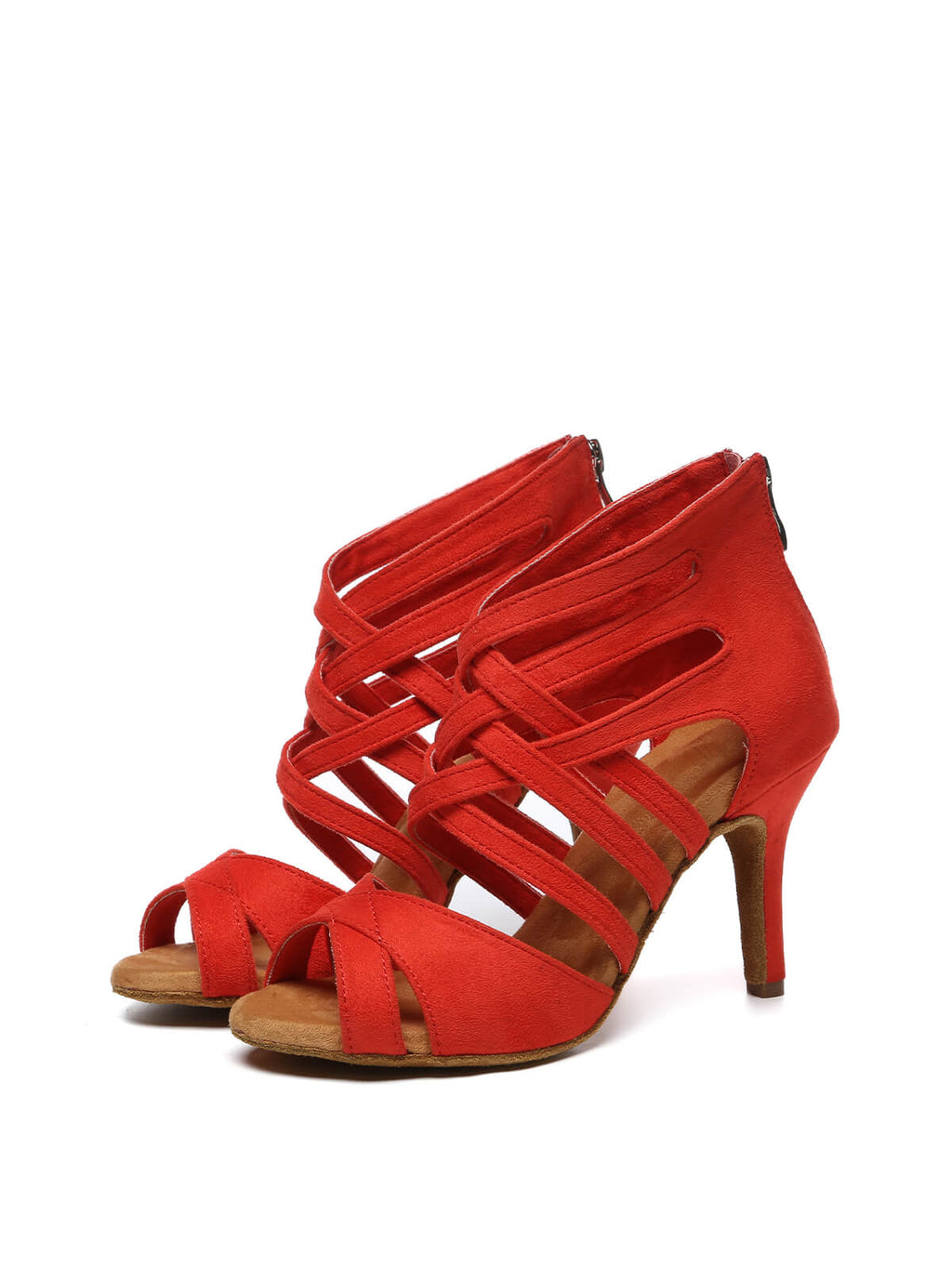 Red Suede Upper Dance Boots