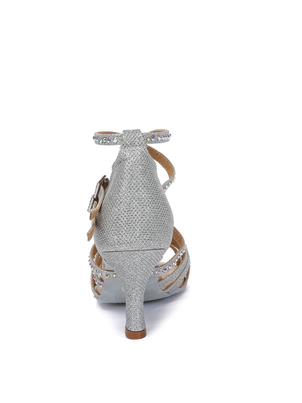 Silver Ballroom Latin Dancing Heels