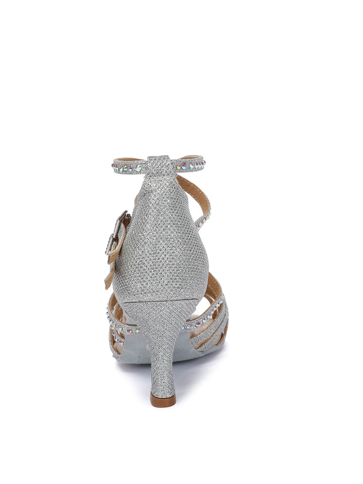 Silver Ballroom Latin Dancing Heels