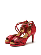 Women Platform Synthetic Latin Ballroom Dance Shoes