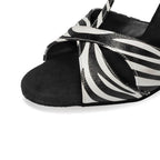 Zebra T-strap Women's Latin Dancing Shoes